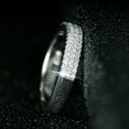 thumbnail image 2 of 2Ct Round Cut Simulated Women's Pretty 14K White Gold Plated Wedding Ring, 2 of 3