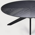 thumbnail image 3 of STARY Office Coffee Table, 47" Wood Coffee Tabletop with Wood Frame,Oval Coffee Table for Living Room,Bedroom,47 Inch,Black Tabletop and Frame, 3 of 7