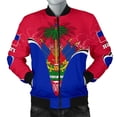 thumbnail image 4 of Nueva chaqueta con estampado 3D de la bandera nacional de Haití, escudo de armas para hombres y mujeres, chaqueta de manga larga, chaqueta de calle para niños, ropa navideña, 4 of 4