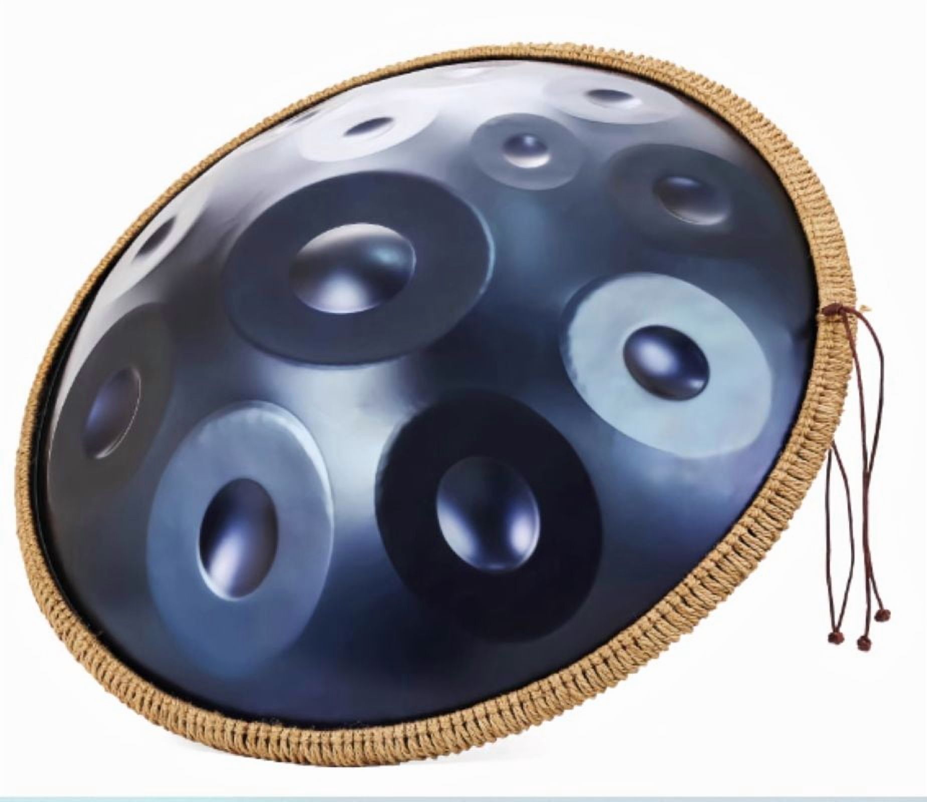 Stainless steel hand drum pure hand-made blue ten-tone hand disc clear sound strap bag suitable for beginners