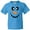 Pacific Blue, variant on Inktastic Cute Smiling Snowman Face with Carrot Nose Youth T-Shirt
