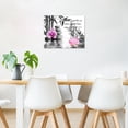 thumbnail image 3 of Zen Garden Canvas Wall Art Gray Spa Stones Bamboo Tree on the Water Relaxation Theraphy Wall Art Pink Flower Inspirational Quotes Butterfly Wall Art Home Decor Framed Ready to Hang,20 X 16 Inches, 3 of 5