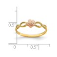thumbnail image 4 of Bague Fleur en Or Jaune et Rose 14K, 4 of 4