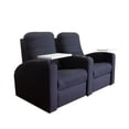 thumbnail image 2 of Sillon Reclinable Reposet Doble Mobydec para cine en casa con mesas y portavasos, 2 of 4