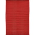 thumbnail image 1 of Unique Loom Williamsburg Solid Vibrant Rug 6' x 9' Rectangle Red, 1 of 1