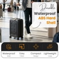 thumbnail image 3 of Batman Bat Signal Weatherproof 20" Rolling Luggage, 3 of 7