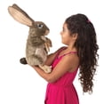 thumbnail image 3 of Hand Puppet Folkmanis Jack Rabbit para niños y adultos, 3 of 5