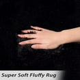 Garvee 8' x 10' Black Fluffy Area Rug Extra Soft Shag Shaggy Rugs