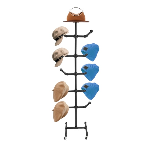 Ztysn 6 Tier Baseball Hat Rack Stand, Holds 180 Caps, 18 Trays ...