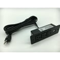 thumbnail image 3 of Conference Power Bar with Usb Ports Recessed Mountable Power Strip with 3 Outlets 2 USB for Desk Cabinet, 3 of 4