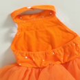 thumbnail image 4 of Robe de Soirée pour Tout-Petits Robe Sans Manches Robe Licou Dos Nu Patchwork Brillant Robe d'Été en Tulle, 4 of 7
