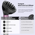 thumbnail image 5 of AFDD Wave Curl Diffuser Attachment compatible with Dyson Airwrap HS01 HS05 HS08 Upgraded Hair Diffuser Nozzle Dome and Diffuse Modes to Dryer Faster and Define Curls Hair, 5 of 9