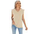 thumbnail image 1 of Camisetas Sin Mangas Informales para Mujer, Blusa Básica Holgada de Verano, Ropa de Moda Albaricoque M, 1 of 7
