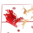 thumbnail image 4 of Tarjeta de felicitación de Feliz Navidad Tarjeta emergente 3d con sobre Feliz Navidad Santa Elk Sl, 4 of 5