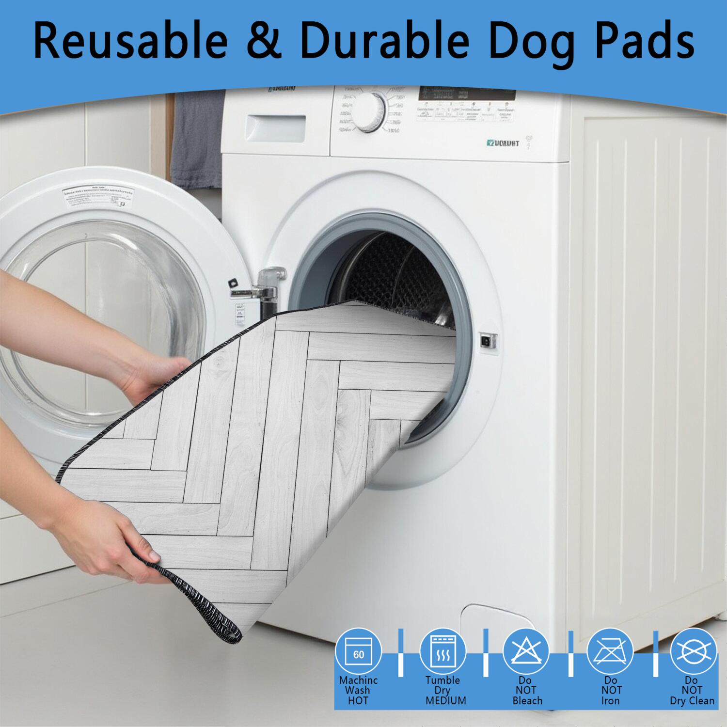 Textured Design Washable Pee Pads for Dogs, 48"x48" Stylish Leopard Print Reusable Potty Pad, Non-Slip Kennel Liner for Floors.(Texture/leopard /Geometry, 24" x35" )
