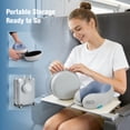 thumbnail image 2 of Doulami Travel Pillow,Travel Pillows for Sleeping Airplane,Removable Cover Neck Pillow with Adjustable Clasp,Memory Foam Neck Pillow Set with Eye Mask, Earplugs and Storage Bag,Light Gray, 2 of 11