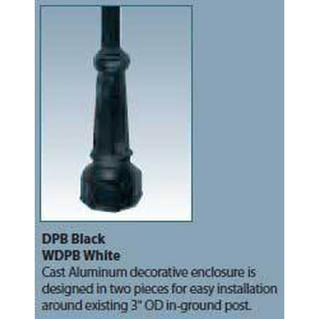 Aluminum Decorative Lamp Post Base Dpb Black Walmart Com