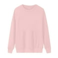 thumbnail image 3 of Birdeem Mode Femmes Décontracté Uni Manches Longues Chandail Chandail en Molleton Blouse Tops, 3 of 5