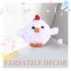 thumbnail image 4 of Figura de Pollo de Ganchillo, Muñeca de Animal Positiva de Ganchillo, Juguete de Punto Suave, Regalo de Aliento, 4 of 5