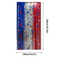 thumbnail image 2 of 2 Pcs Patriotic Border Trim Party Accessory, 39x79 Inch Hanging Red White Blue Fringe Backdrop Banner, 4th of July America Patriotic Day Memorial Day, 2 of 6