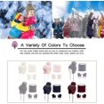 thumbnail image 4 of Conjunto de bufanda y guantes para niños - 3 piezas Gorros de invierno con pompones Gorros de punto para niños pequeños Guantes térmicos con forro polar Guantes para niñas Niños Pink-Dontodent Kuyhfg Sin marca, 4 of 5
