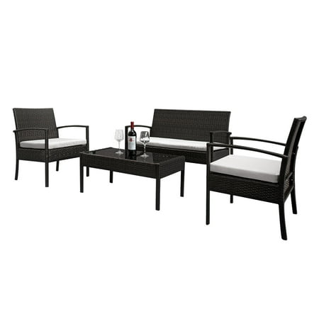 Clearance Outdoor Furniture 4pcs Patio Furniture Sets With 1pc