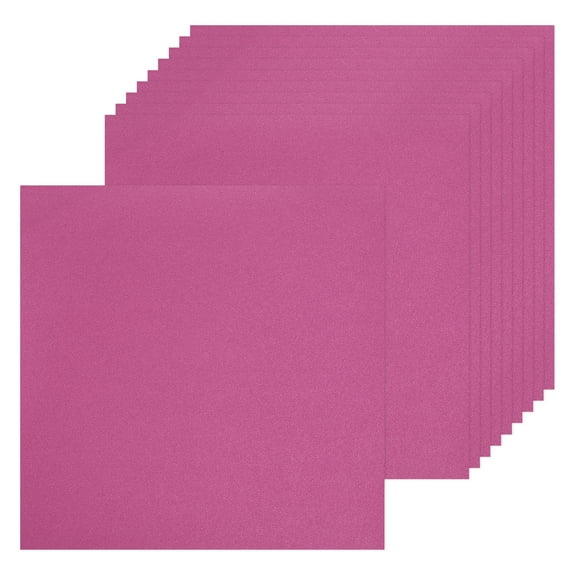 Uxcell 10 Pcs Shimmer Cardstock Paper 8 Inch Length 8 Inch Width 80lb/120gsm Metallic Paper Sheets for Art Supplies Paper Crafting, Pink