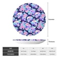 thumbnail image 2 of Picia pinkk flower crystal Skull Pattern Bone China Decorative Plate – Wall Decor with Stand and Adhesive, Elegant Ornament for Living Room, Office, or Entryway-7in, 2 of 6