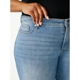 thumbnail image 4 of Sofia Jeans Women's Plus Size Sofia Cruvy Mid Rise Cropped Jeans with Frayed Hem, 4 of 6