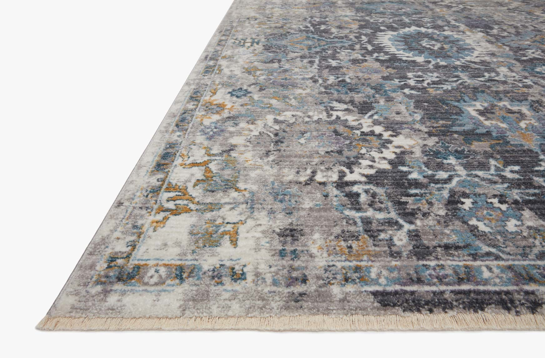 Loloi Samra SAM-02 Grey / Multi Oriental Area Rug 7'-10" x 10'