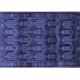 thumbnail image 1 of Ahgly Company Machine Washable Indoor Rectangle Persian Blue Traditional Area Rugs, 8' x 10', 1 of 4