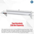 thumbnail image 5 of DuraSteel NSF Approved Stainless Steel Commercial Wall Mount Shelf 14" (Deep) x 48" (Wide), 5 of 9