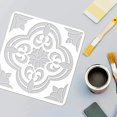 thumbnail image 3 of 3 pcs Santa Ana Tile Stencil 11.8x11.8inch Reusable Floor Tile Stencil Border & Corners Stencils Mandala Floor Tile Stencil Concrete Stencils For Patio Floor Tile Wall. Home Decoration, 3 of 9