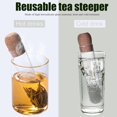 thumbnail image 4 of Realand Tea Infuser for Loose Leaf Tea, Glass Tea Infuser Tea Strainer with Teaspoon & Cleaning Brush, Reusable Loose Leaf Tea Steeper with Cork, Tea Diffusers for Loose Tea, 4 of 7