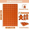 thumbnail image 2 of Gingerbread Man Silicone Mold, 77 Cavity Gingerbread Gummy Mold, Silicone Gingerbread Candy Mold,for Chocolate, Cookies, 2 of 5