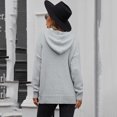 thumbnail image 4 of Jersey Mujer Sudaderas con Capucha Sudaderas con Capucha De Manga Larga Jersey De Punto Jersey De Mujer De Gran Tamaño Cuello Alto Elegante Jersey De Punto De Otoño para Mujer Jersey De Invierno (M), 4 of 6