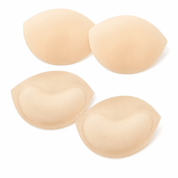 FLORNIX 2 Pairs Bra Inserts Breast Enhancers - Women's Push Up Bra Pads Inserts, Large Cup Bust Lifter, Push up Swimsuit Pads, Breast Enhancer Cups - Add Cups Size Instantly Fits A and B Cup