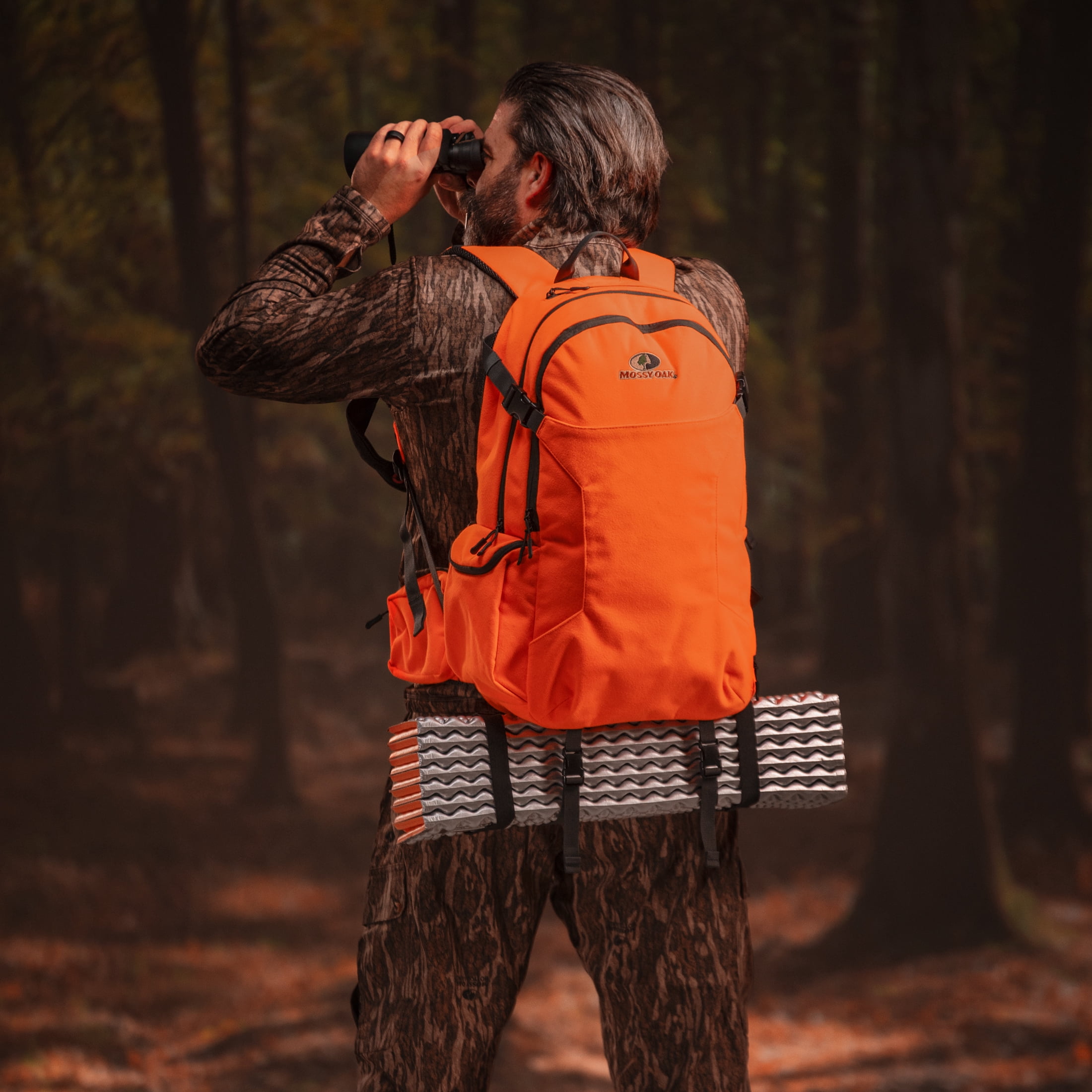 Mossy Oak 29L Hunting Backpack, Unisex, Blaze Orange