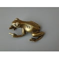 thumbnail image 5 of Brass Handwork carving frog Statue Pendant Chineae Collection old Asian Old, 5 of 11