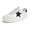 White/Black, variant on LUCKY STEP Womens Fashion Star Sneakers Wide Toe Lace Up Casual Shoes,Beige