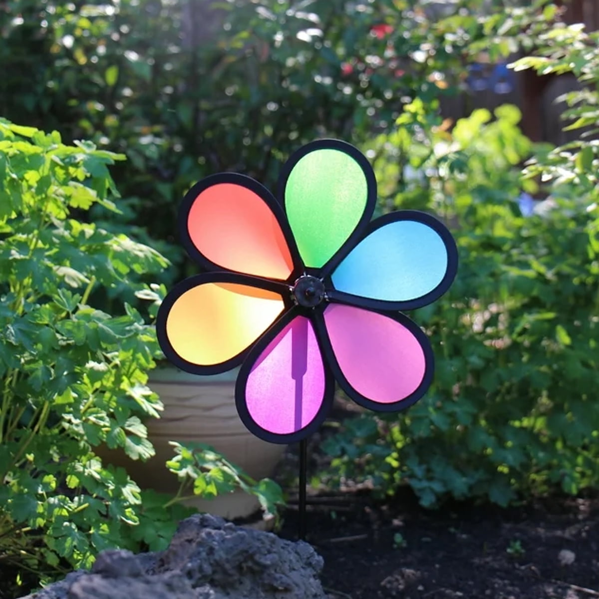 6-Petal Flower Spinner, 10'' Neon Fusion Flower Spinner, 6