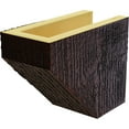 thumbnail image 6 of Ekena Millwork 4"H x 4"D x 60"W Rough Sawn Faux Wood Fireplace Mantel Kit w/ Ashford Corbels, Natural Pecan, 6 of 10
