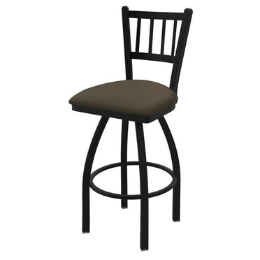 810 Contessa 25" Swivel Counter Stool with Black Wrinkle Finish and Canter Earth Seat
