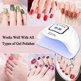 thumbnail image 4 of Lámpara UV LED para uñas de 150 W, secador de uñas profesional, luz para esmalte de gel, luz UV para uñas con 4 ajustes de temporizador, secador LED para gel de curado de uñas, 4 of 5
