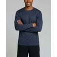 thumbnail image 3 of Real Essentials 4 Pack: Men's Dry-Fit UV Moisture Wicking UPF 50+ SPF Sun Protective Fishing Hiking Active Long Sleeve Shirt, 3 of 6