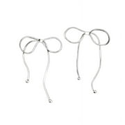TINYSOME Fashionable Bowknot Earrings Charm Delicate Long Drop Dangle Earrings Ornament