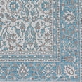 thumbnail image 3 of 5.25' x 7.5' Floral Indoor Outdoor Area Throw Rug - Blue and Gray, 3 of 4