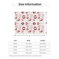 thumbnail image 5 of Uemuo Red Lips Printed Throw Blanket for Couch, Fluffy Fuzzy Blankets for Bed, Sofa, Cozy Flannel Faux Fur Blanket-, 5 of 6