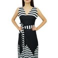 thumbnail image 3 of Bimba Womens Long Maxi Dress Sleeveless Black Rayon Gown Chic Holiday Clothing, 3 of 6