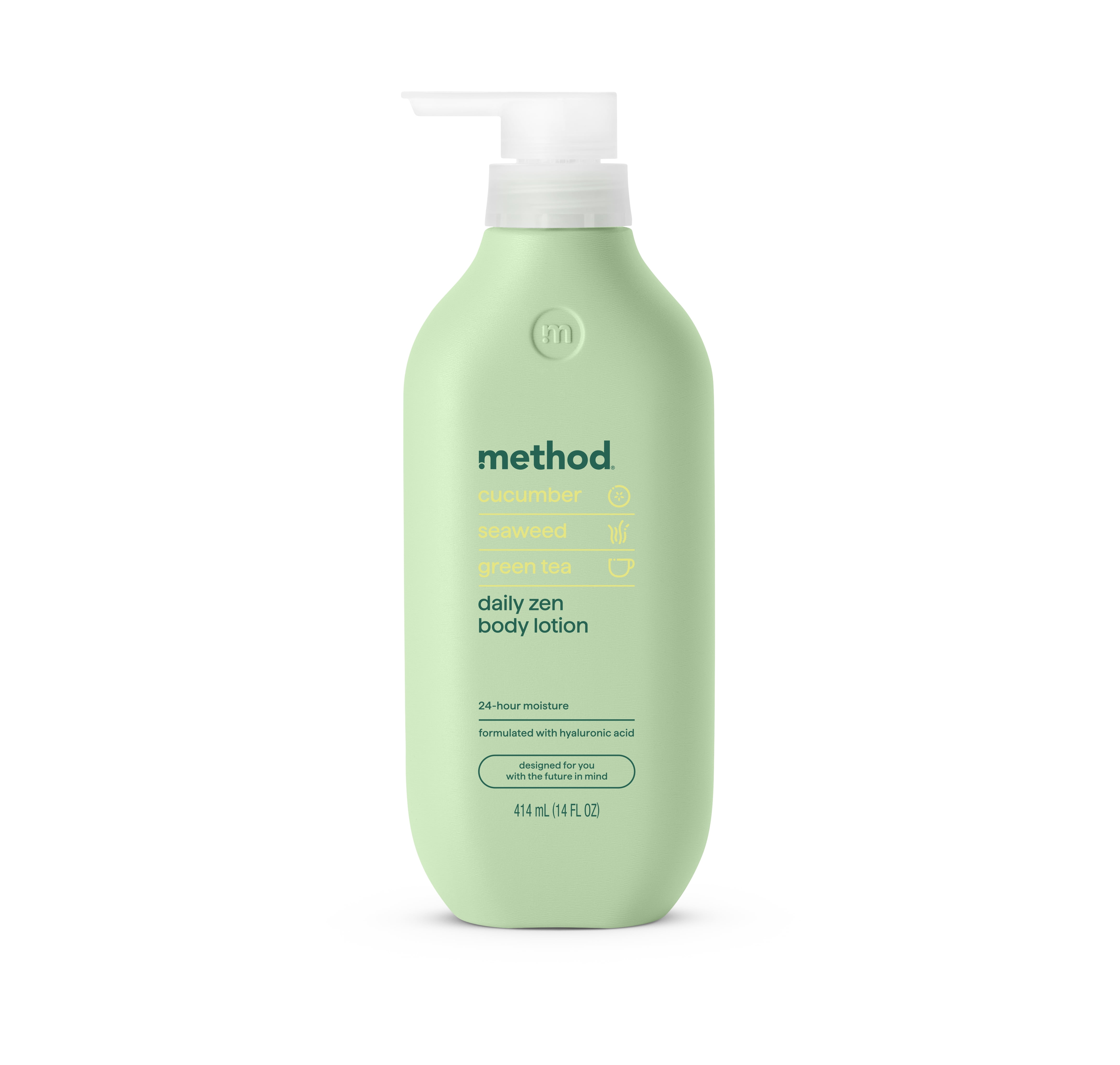 Method Body Lotion, Daily Zen, Cucumber, Seaweed + Green Tea notes, 24 Hours of Moisture, 14 oz